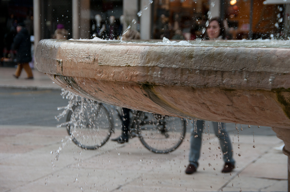 Biciclette sul bagnato